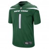 Maillot Homme New York Jets Zach Wilson 1 Nike Vert 2021 NFL Draft